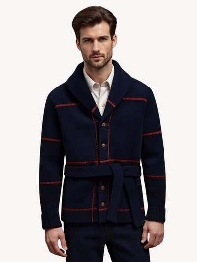 Achille - Cardigan Élégant avec Ceinture