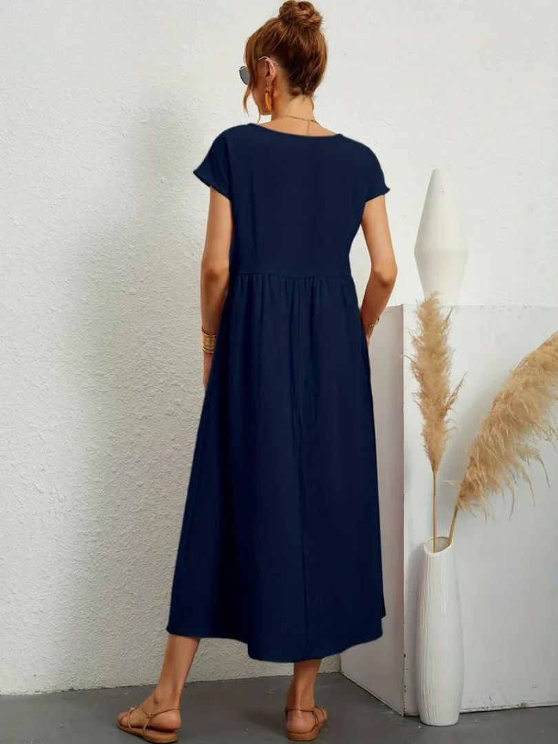 Ruby™ | Tunique Essentielle Élégante en Coton et Lin