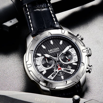Montre de sport chronographe militaire de luxe