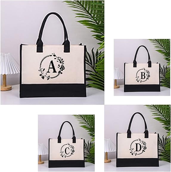 Harper™ - Sac Tote Personnalisé avec Lettre
