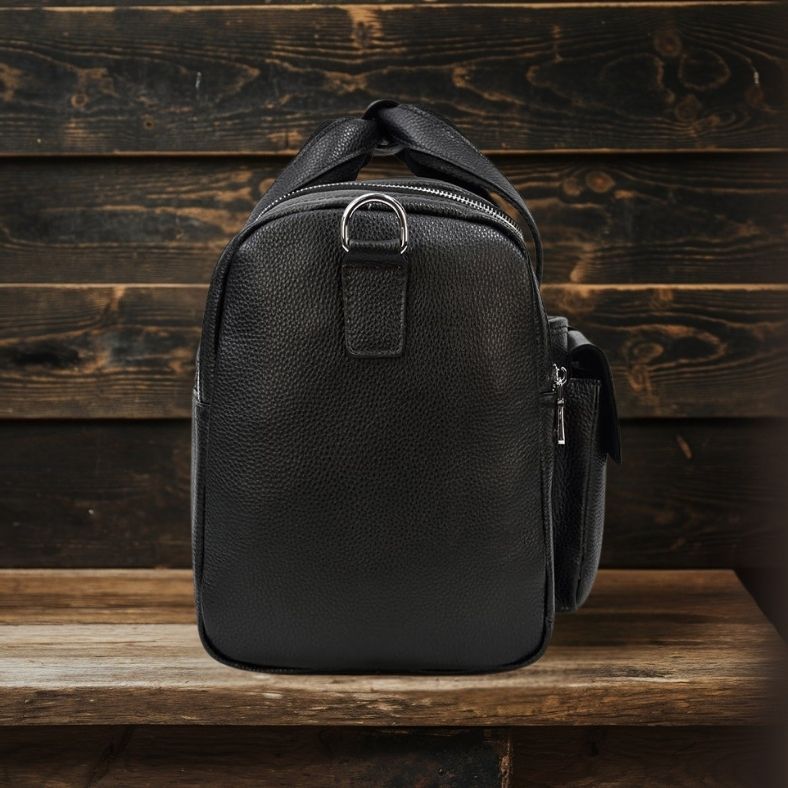 CHARLEROI | Sac de Voyage en Cuir Noir