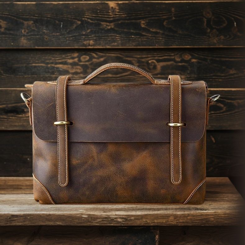 YPRES | Sac à Main en Cuir Marron