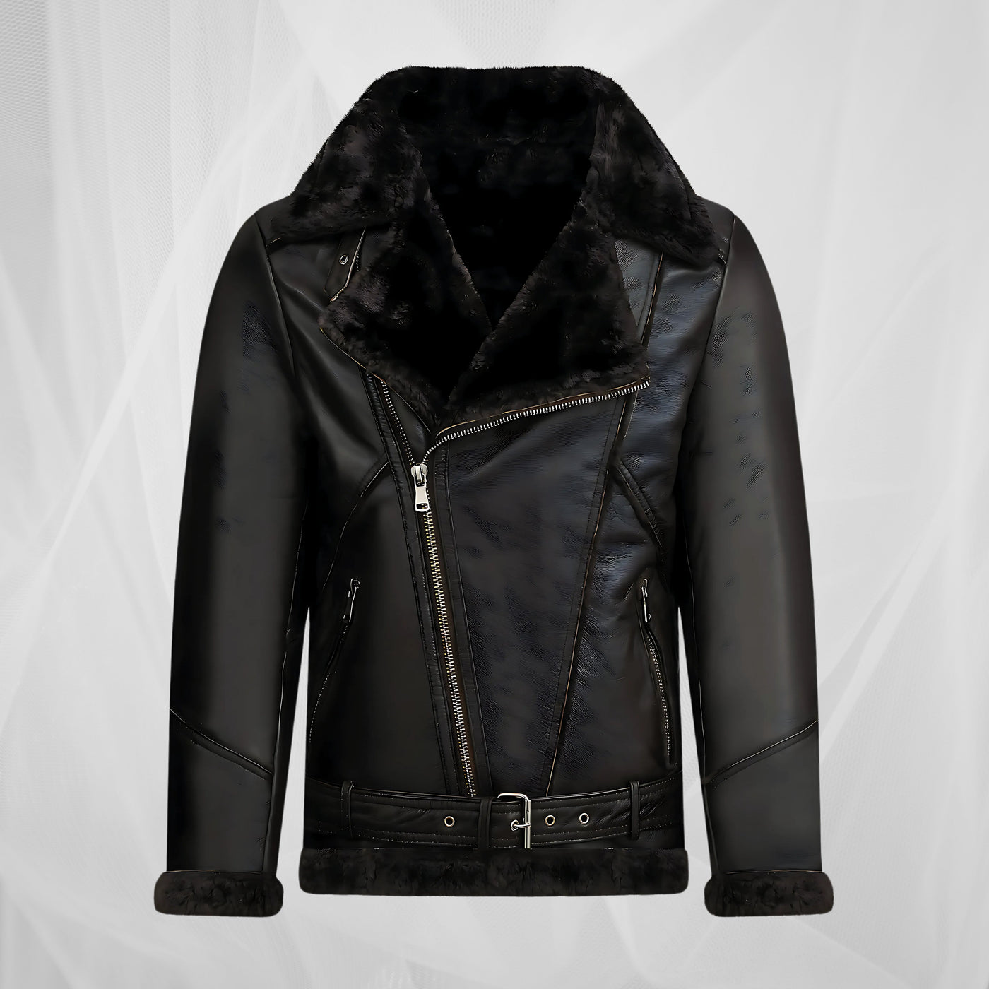 Veste d'aviateur chaude au style vintage