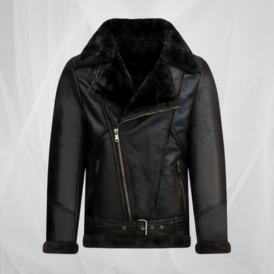 Veste d'aviateur chaude au style vintage
