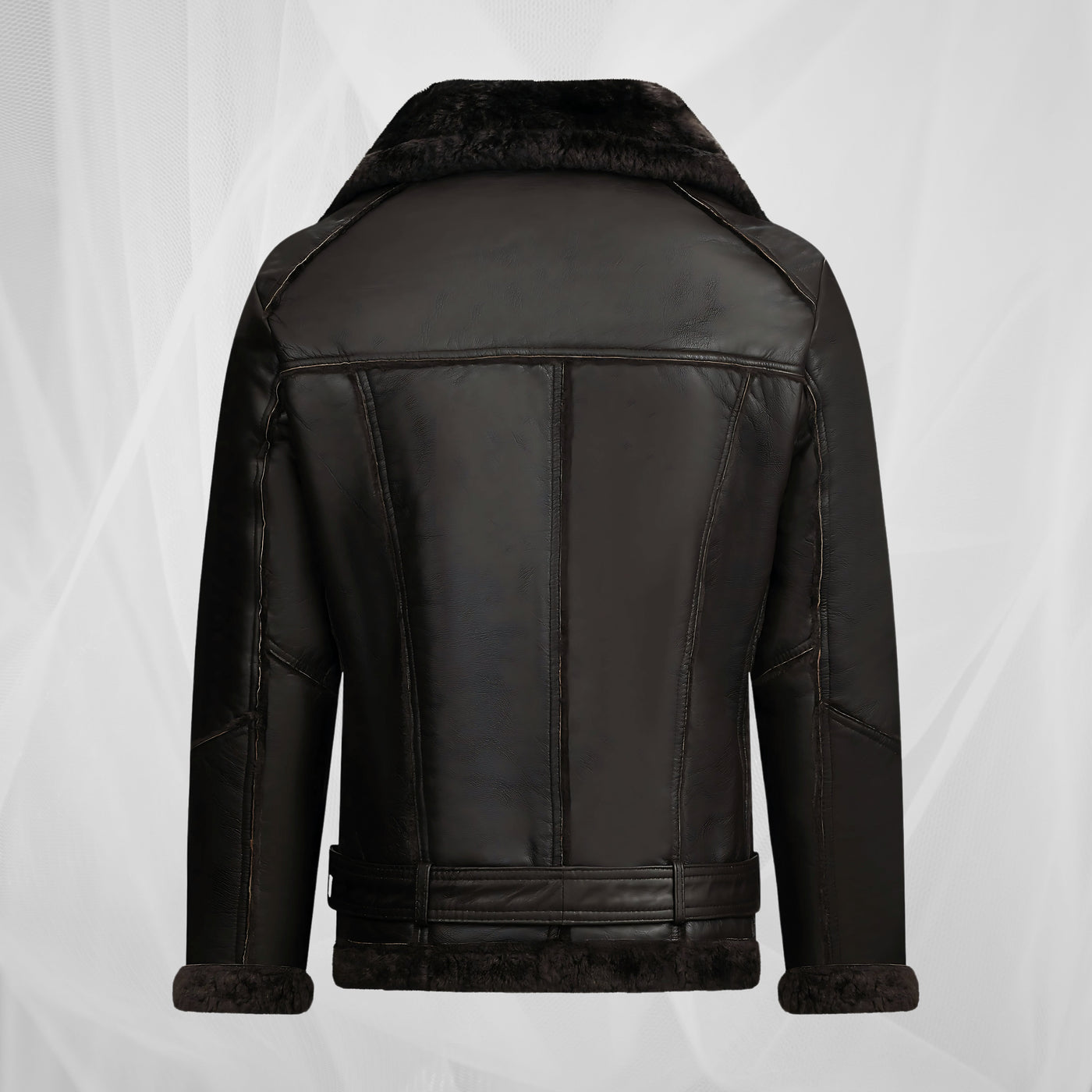 Veste d'aviateur chaude au style vintage