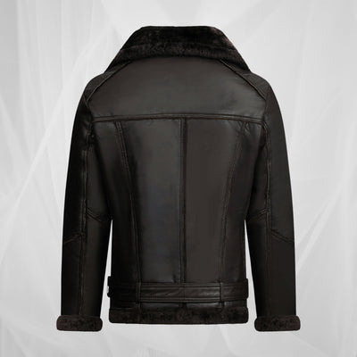 Veste d'aviateur chaude au style vintage