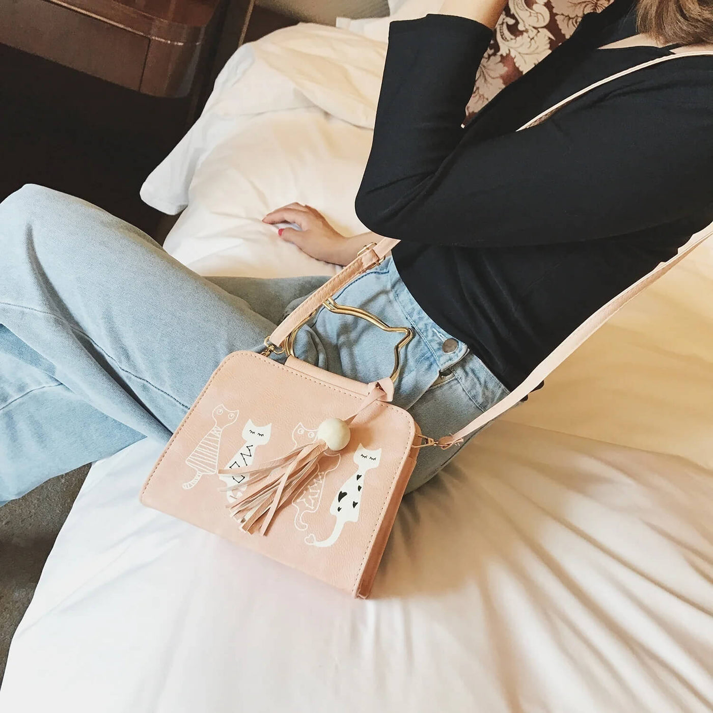 Layla™ - Sac à main mignon et élégant en forme de chat