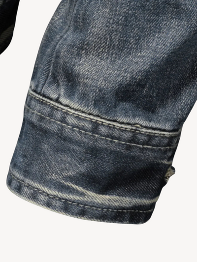 EUSEBE - VESTE EN JEAN BIKER