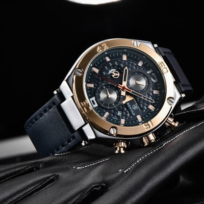 Montre Chronographe Sport Multifonction Quartz