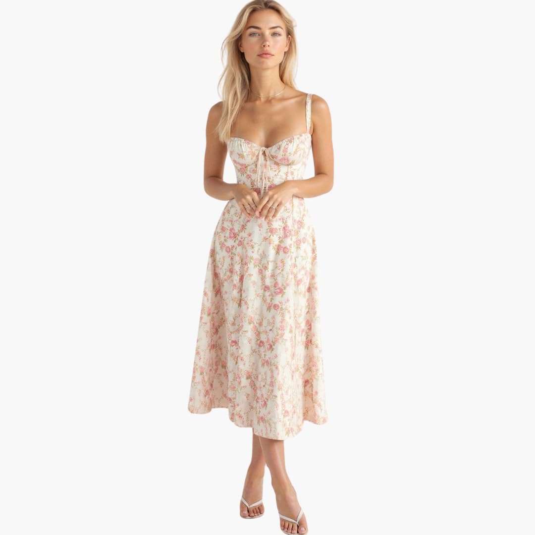 Stella | Robe midi légère et fluide pour femme