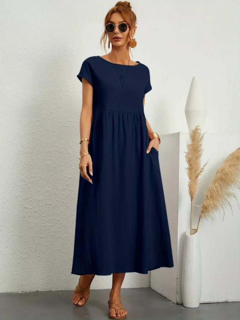 Ruby™ | Tunique Essentielle Élégante en Coton et Lin