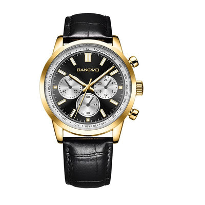 Montre Quartz en Cuir Militaire Sportive Décontractée pour Homme