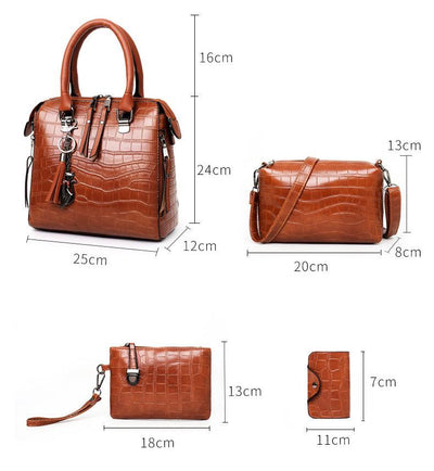 Olivia™ Élégance Classique | Ensemble de Sacs Modernes de 4 Pièces
