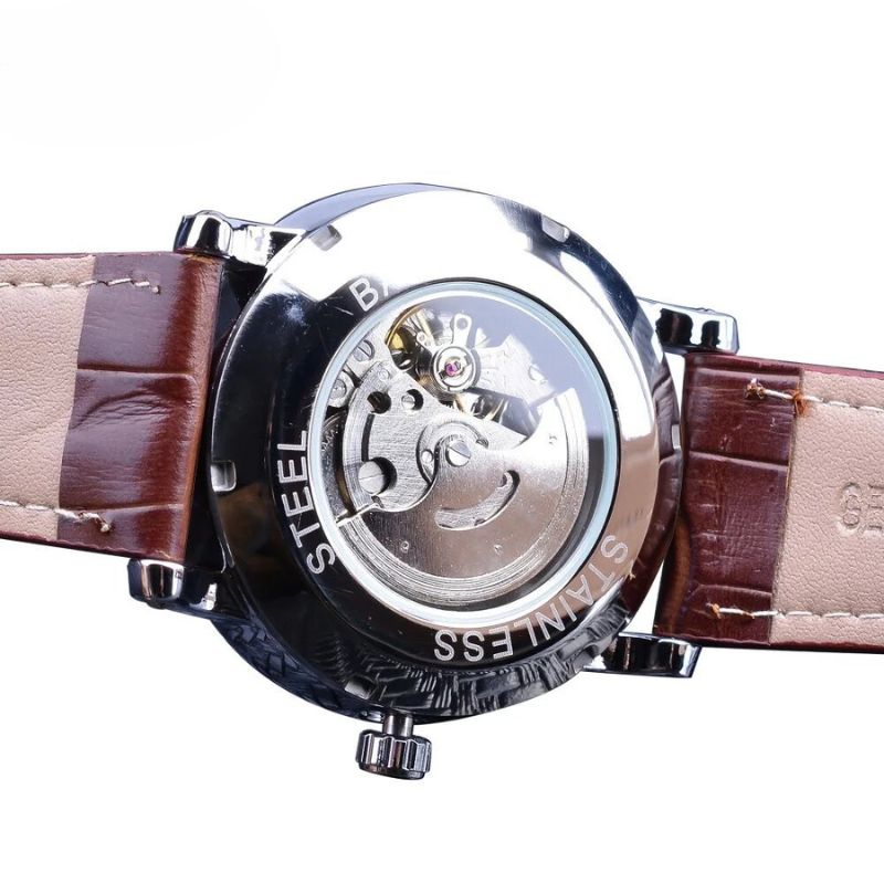 Montre Automatique en Cuir de Luxe