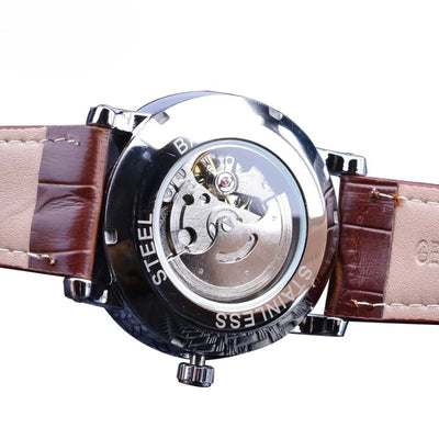 Montre Automatique en Cuir de Luxe