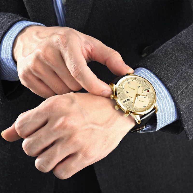 Montre Chronographe de Luxe Quartz Durable