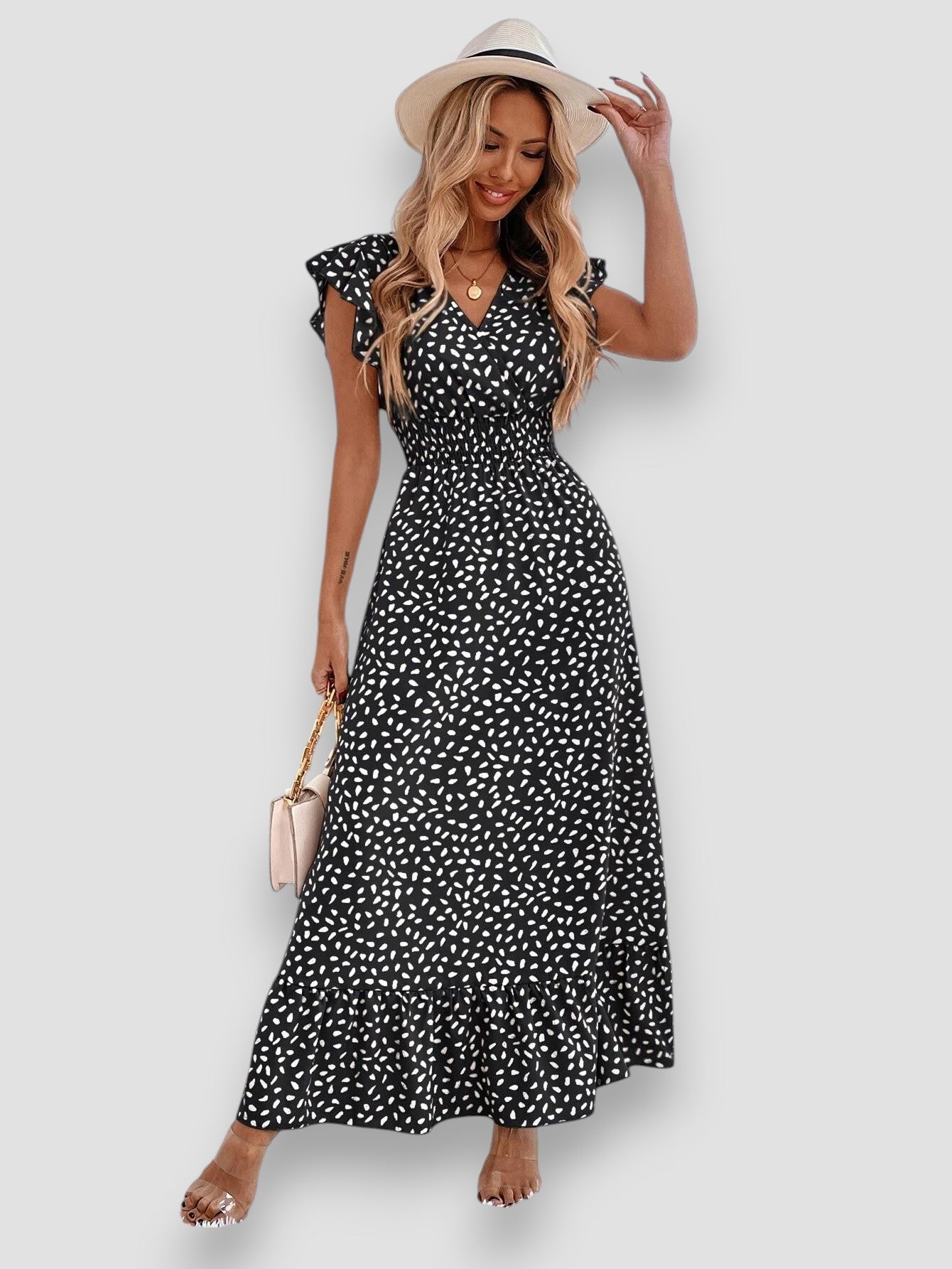Antonella | Robe avec volant