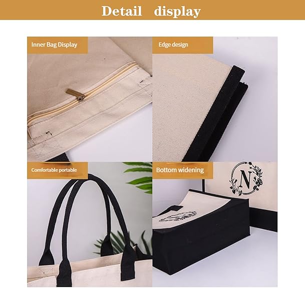 Harper™ - Sac Tote Personnalisé avec Lettre