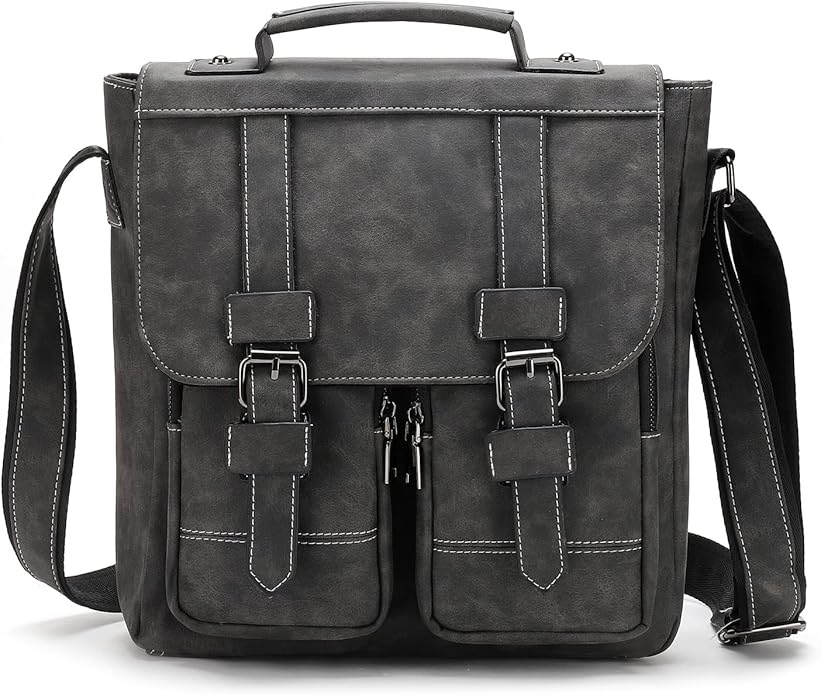 Liam™ - Sac Vintage à Drapeau avec Plusieurs Poches