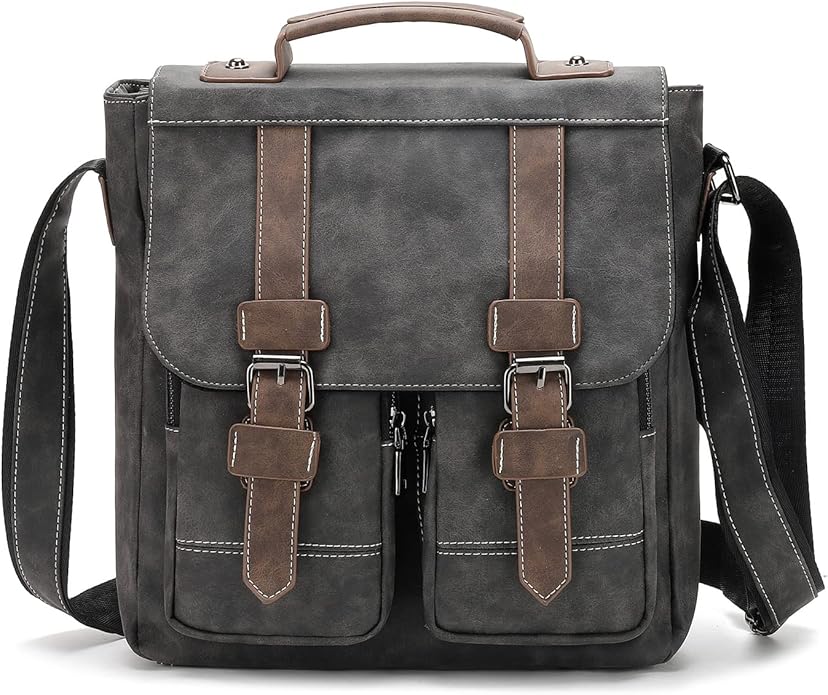 Liam™ - Sac Vintage à Drapeau avec Plusieurs Poches