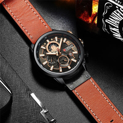 Montre Calendrier Quartz Multifonction