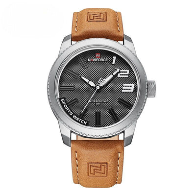 Montre en cuir militaire sportive et résistante aux chocs