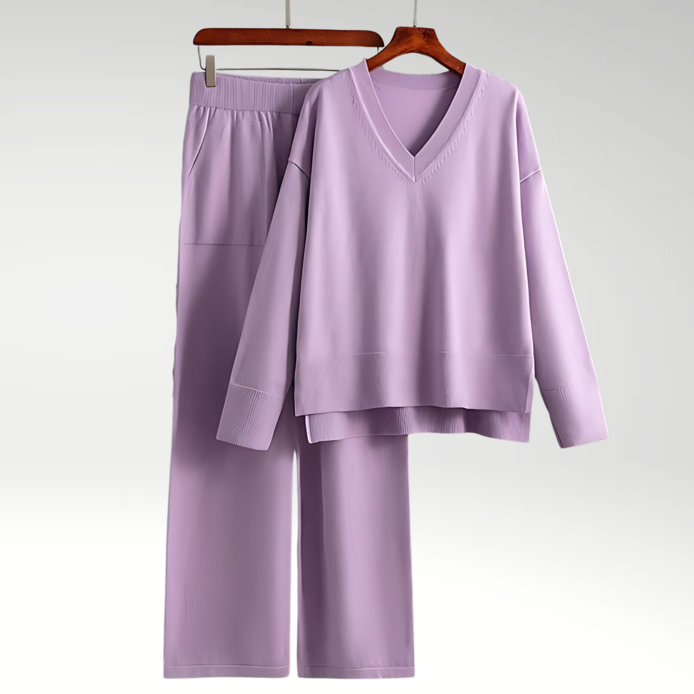 Le Clair™ | Luxe V-Neck Two Piece Set