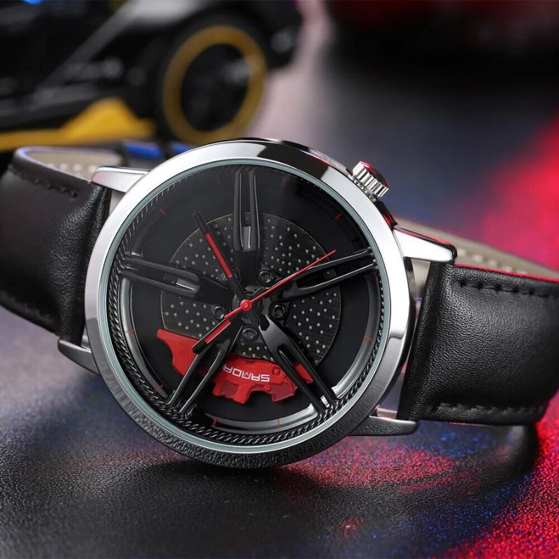 Montre Quartz avec Cadran Rotatif
