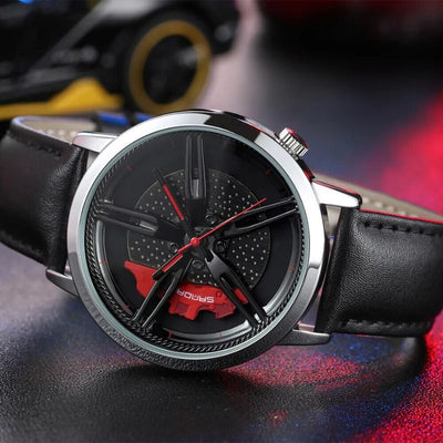 Montre Quartz avec Cadran Rotatif