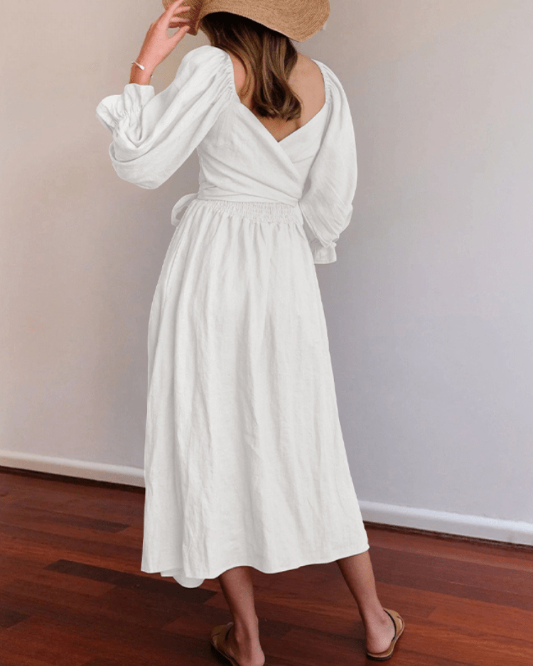 Tana | ROBE FRANÇAISE AVEC MANCHES VOLANTES