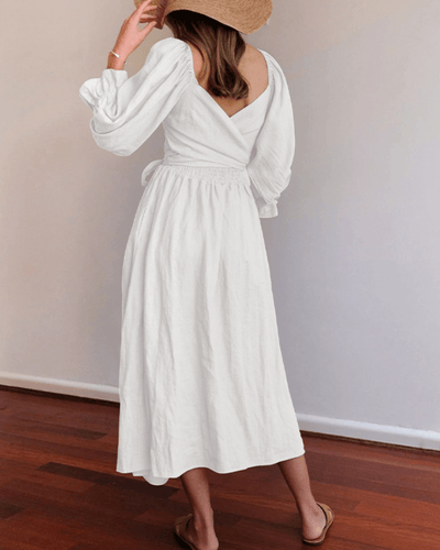 Tana | ROBE FRANÇAISE AVEC MANCHES VOLANTES