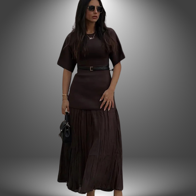Lise | Robe Maxi Plissée