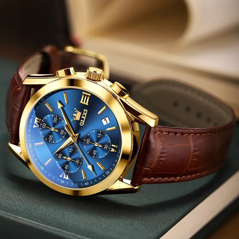 Montre Chronographe Lumineuse en Quartz