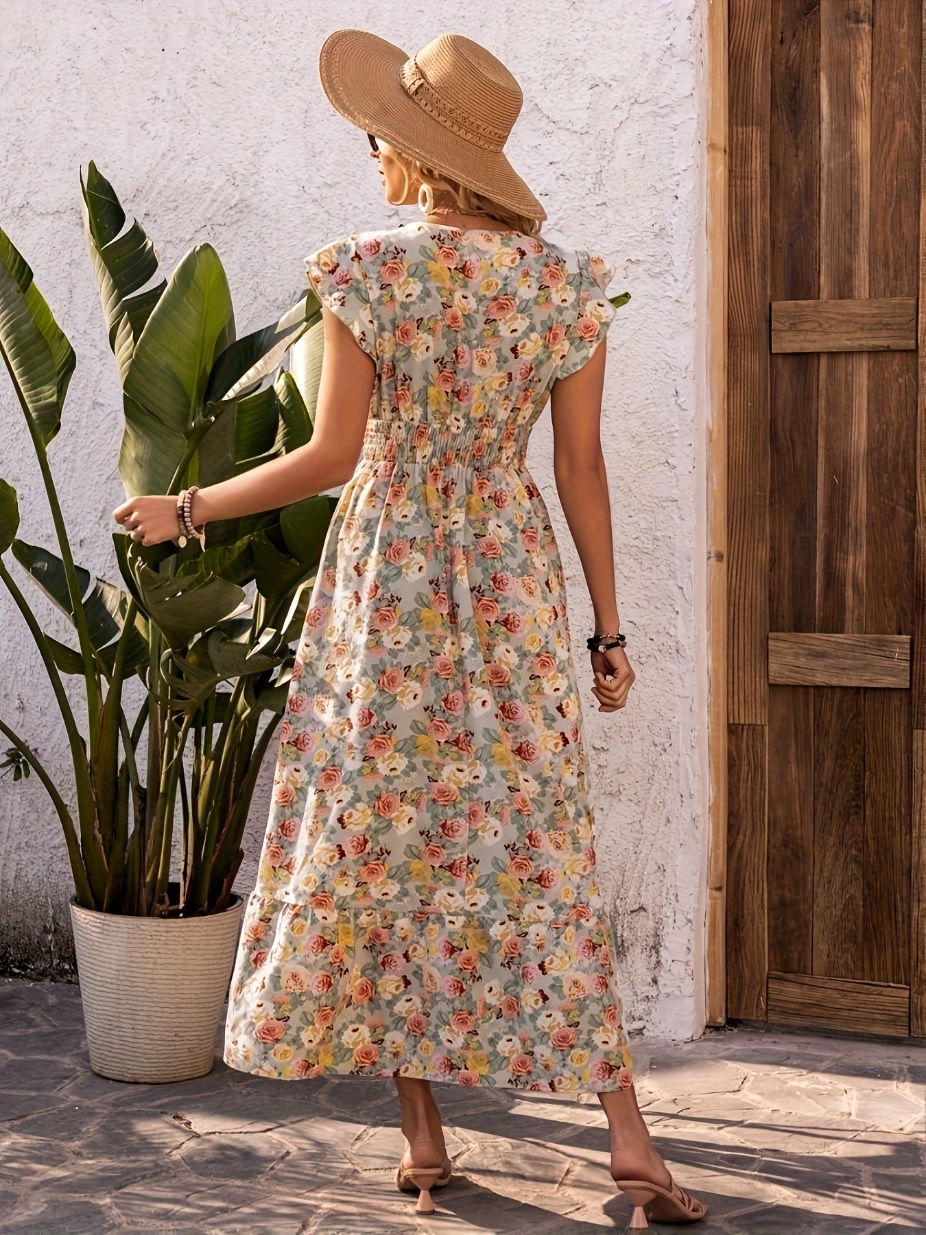 Addison | Robe Maxi Florale d'Été Élégante