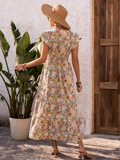 Addison | Robe Maxi Florale d'Été Élégante