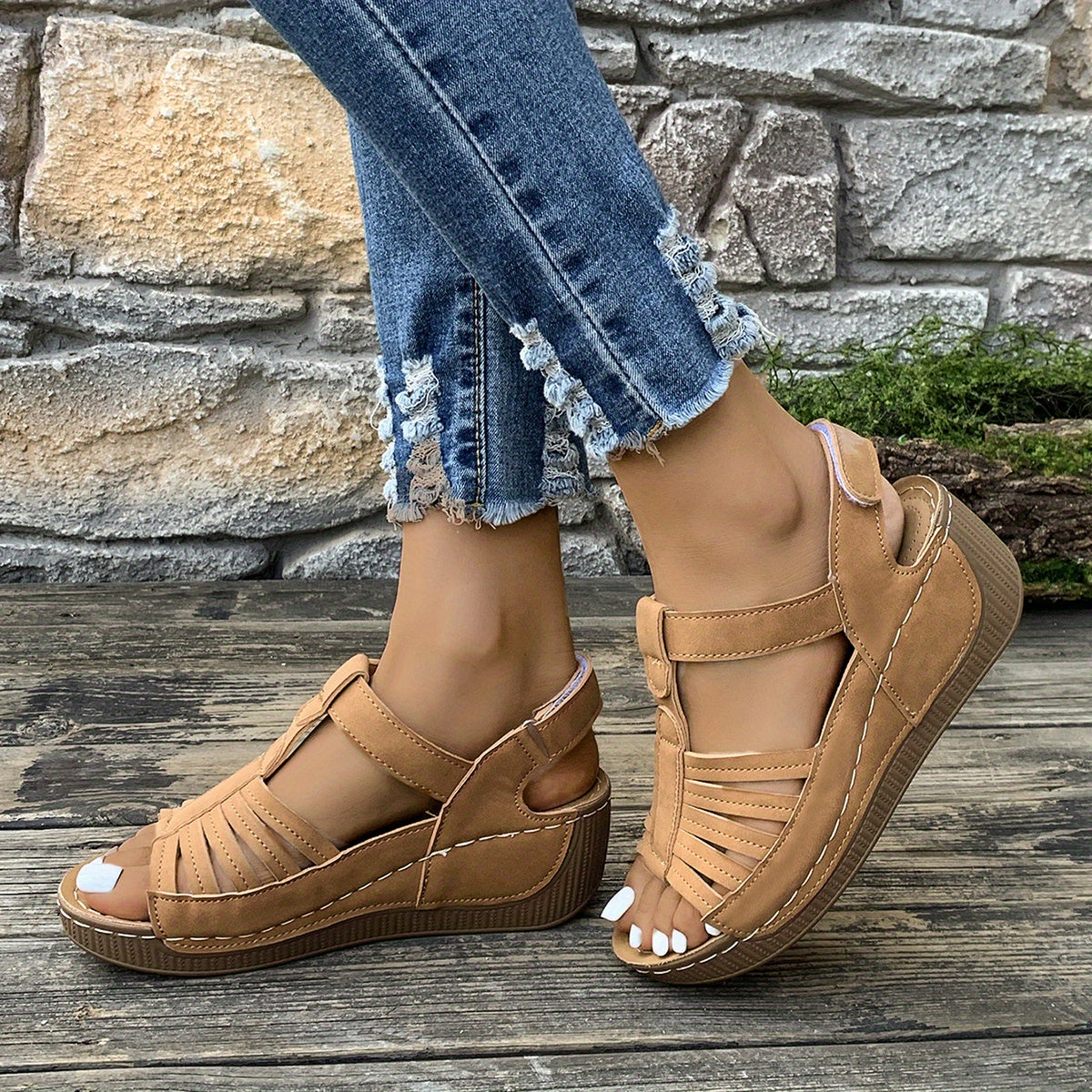Amelia™ - Sandales à Talon Wedge Confortables