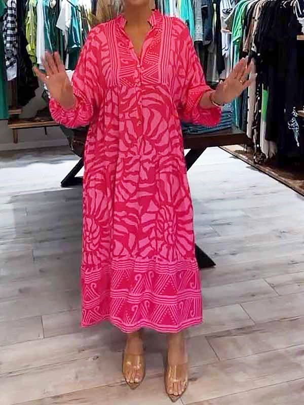 Mira | Robe Imprimée Col en V (Quasi épuisée)