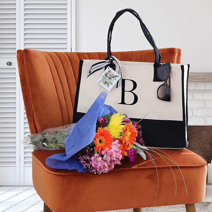 Harper™ - Sac Tote Personnalisé avec Lettre