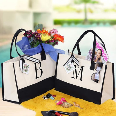 Harper™ - Sac Tote Personnalisé avec Lettre