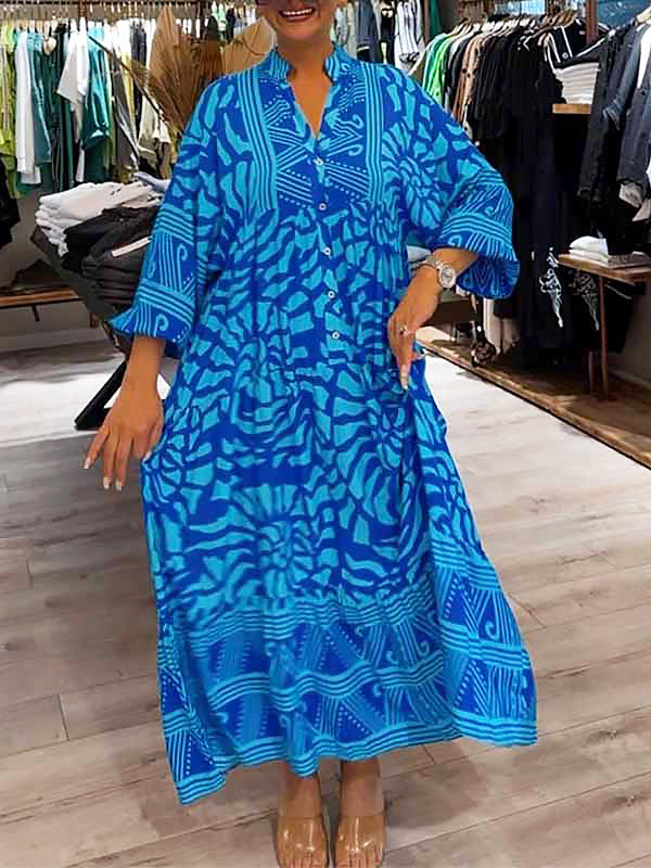 Mira | Robe Imprimée Col en V (Quasi épuisée)