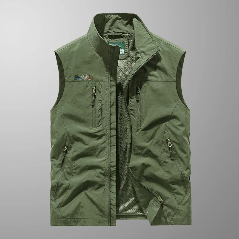 Casper – Gilet cargo respirant avec poches multiples