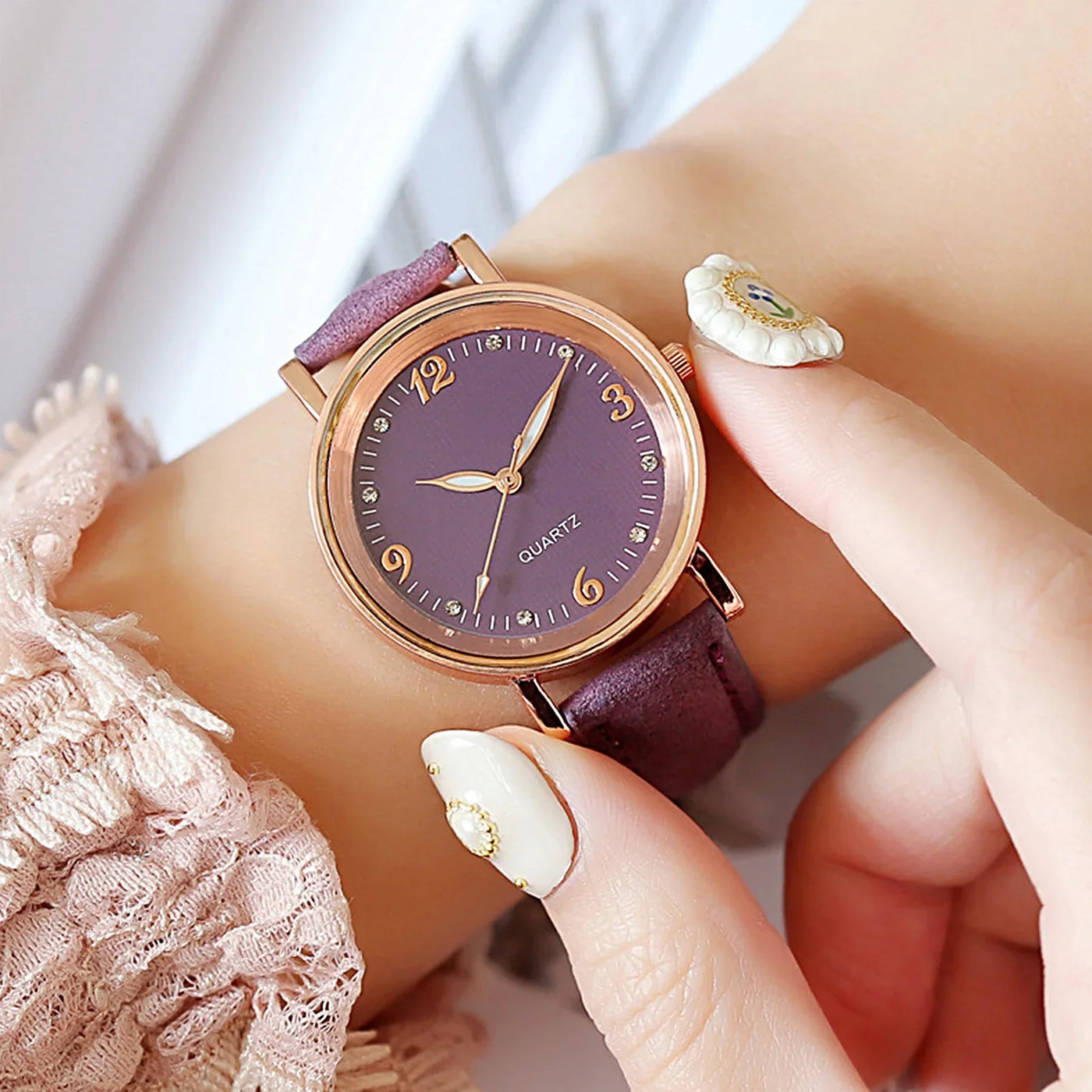 Montres à bracelet en cuir