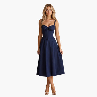 Stella | Robe midi légère et fluide pour femme