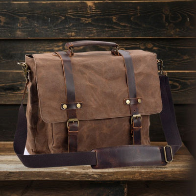 BRUGES | Sac Messager en Toile et Cuir