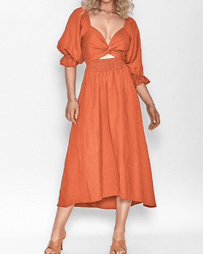 Tana | ROBE FRANÇAISE AVEC MANCHES VOLANTES