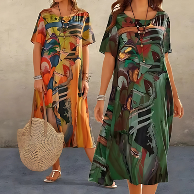 Filomena | Robe Abstraite Stylée