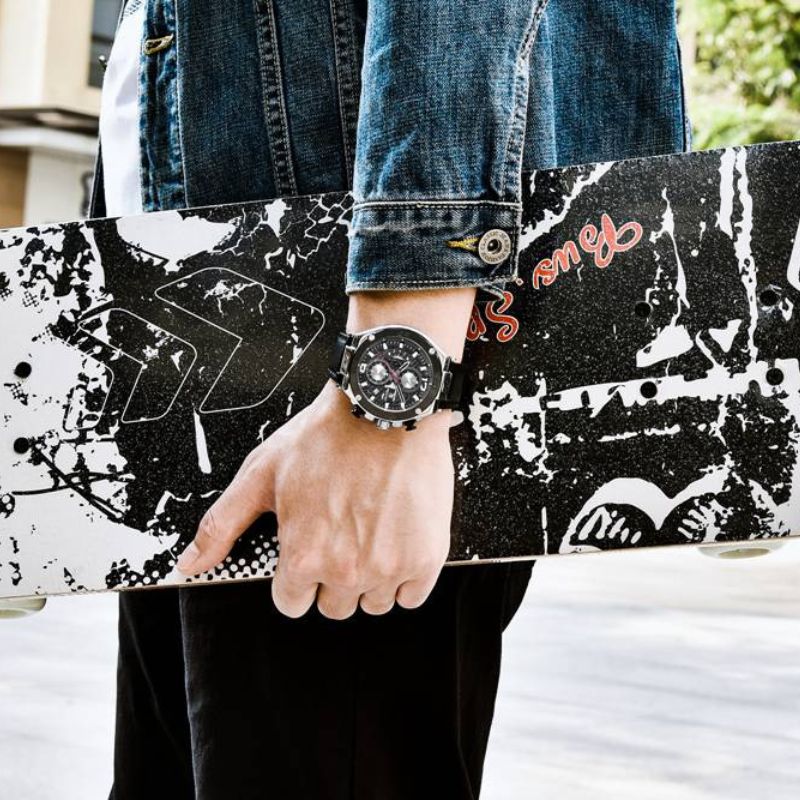 Montre Chronographe Sport Multifonction Quartz