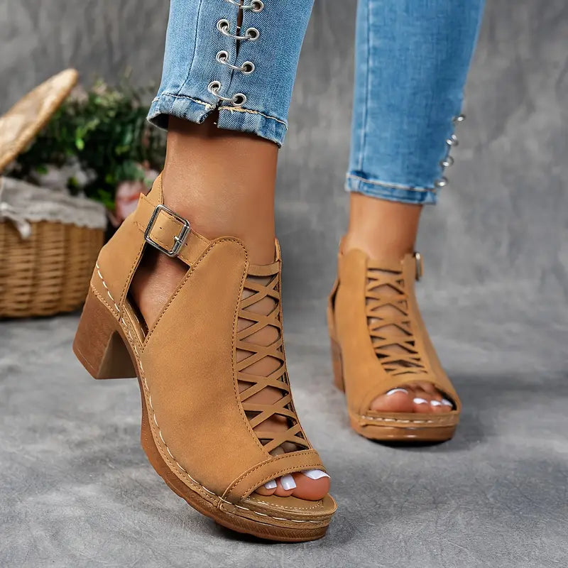 Aubrey™ - Sandales à Talon Élévé Élégantes