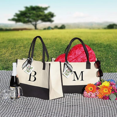 Harper™ - Sac Tote Personnalisé avec Lettre