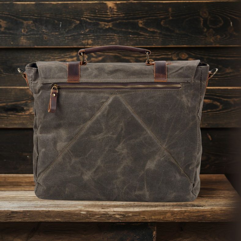 BRUGES | Sac Messager en Toile et Cuir